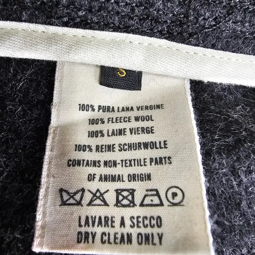 1st‎ PAT-RN Comfort Knit Blazer Wool Gray Size S